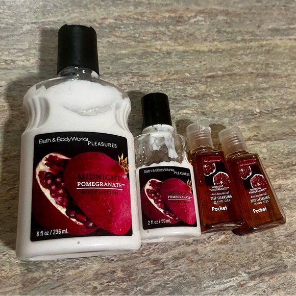 Bath & Body Works Discontinued Midnight Pomegranate Lotions & Hand Sanitizers - Picture 6 of 9